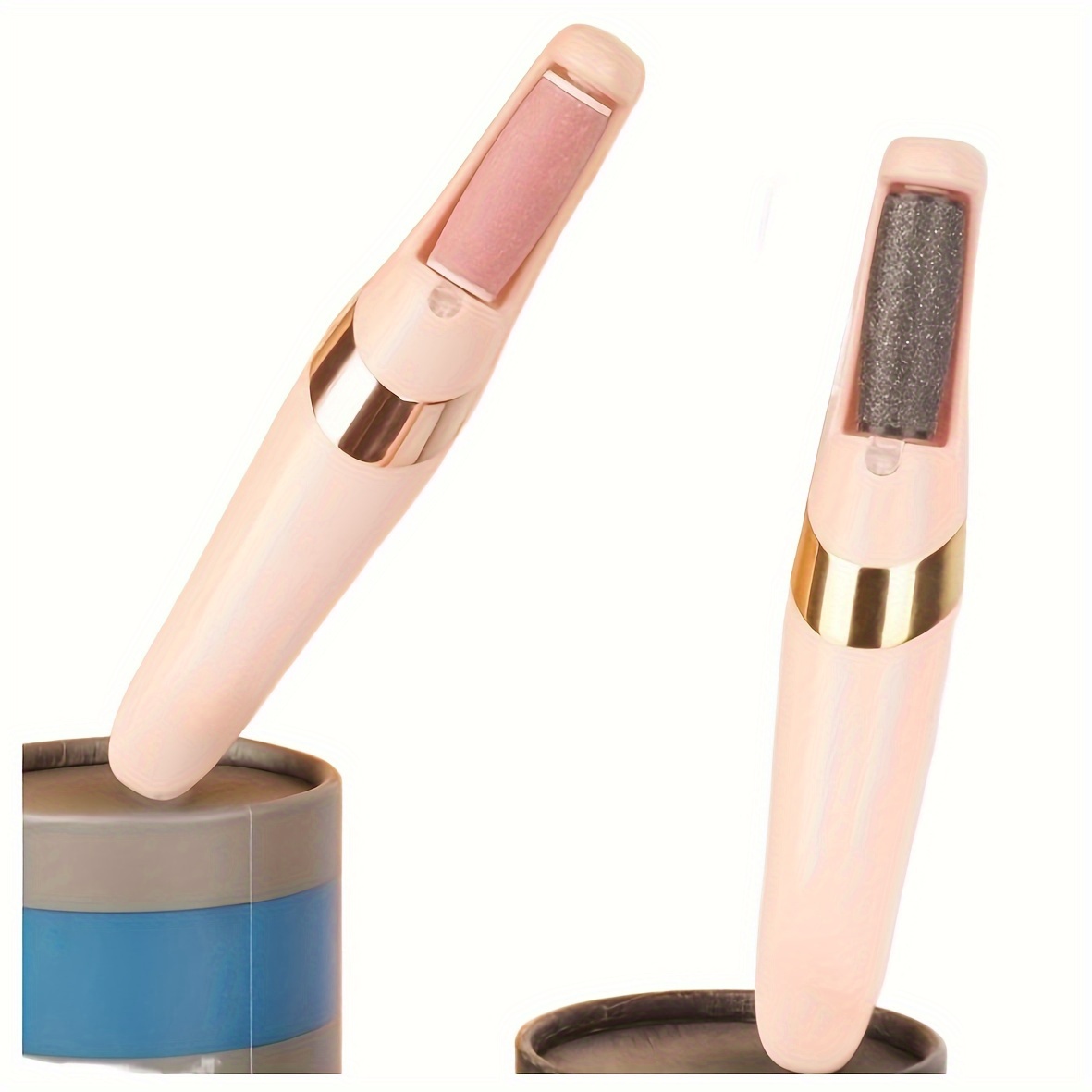 

2 Pcs Portable Rechargeable Foot Grinding Automatic Pedicure Pedicure Heel Remove Dead Skin Callus Pedicure Tool Pedicure