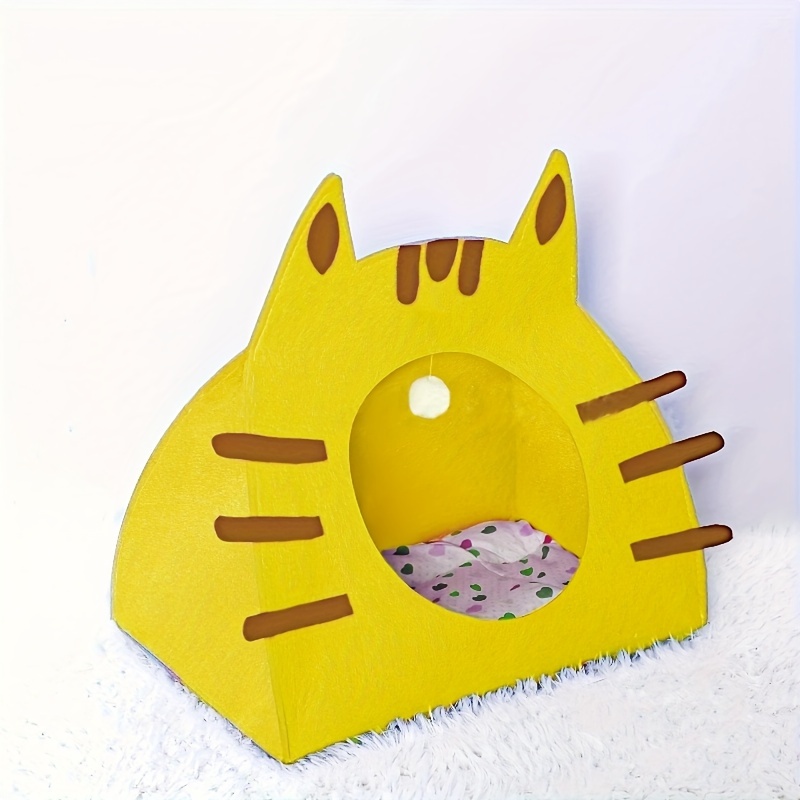 Felt Cat Nest Four Seasons Thermal Convenient Pet - Temu