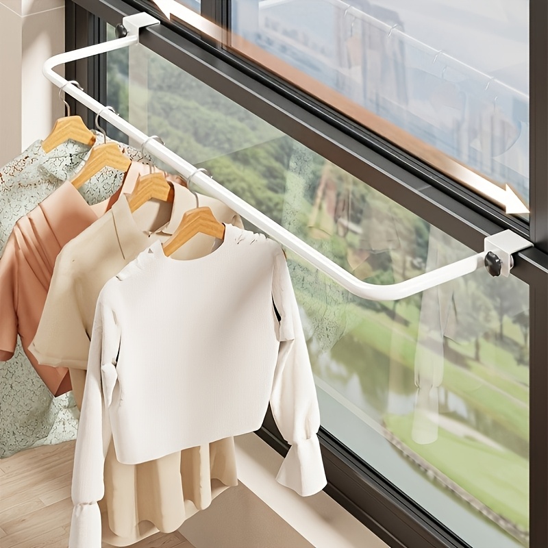 Filo Per Stendere Il Bucato Da Esterno Corda Per Bucato Portatile 10m Con 10 Fibbie E 20 Mollette - Stendibiancheria Da Viaggio Per Balcone, Campeggio Corda Retrattile Arancione