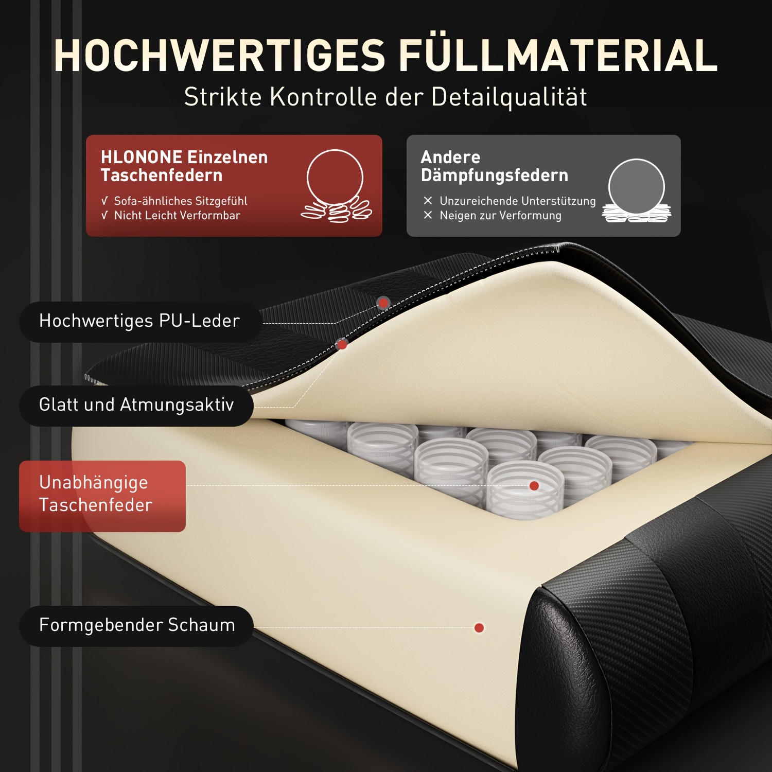 Ergonomic gaming chair with ultra-soft spring cushioning, office chair featuring headrest and lumbar support, adjustable tilt angle and footrest, crafted from durable faux, gifts for boyfriend