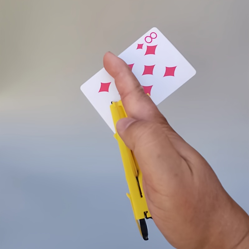  creative and 3d printed diy mini playing card launcher magic props internet celebrity adult toy gift flying card machine playing card launcher gun magic poker christmas gift holiday gift details 2