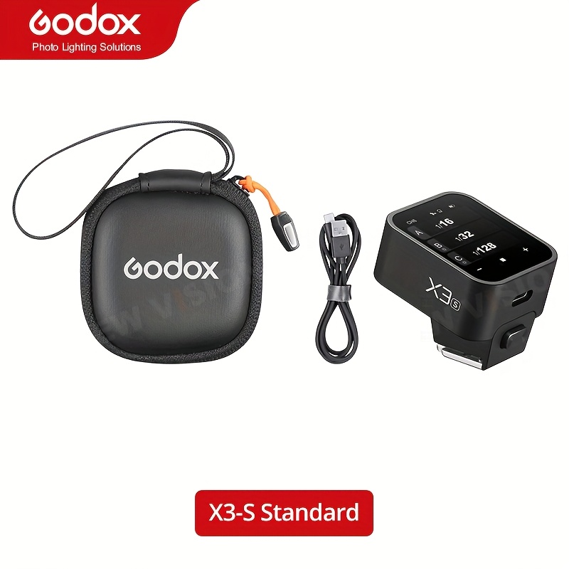 Godox X3c/n/s/f/o Ttl Wireless Flash Trigger With Touch Screen, Compatible For Camera Flash Transmitter For Studio Photography, Tcm Function, Flash Trigger With 3.7v/850mah Battery