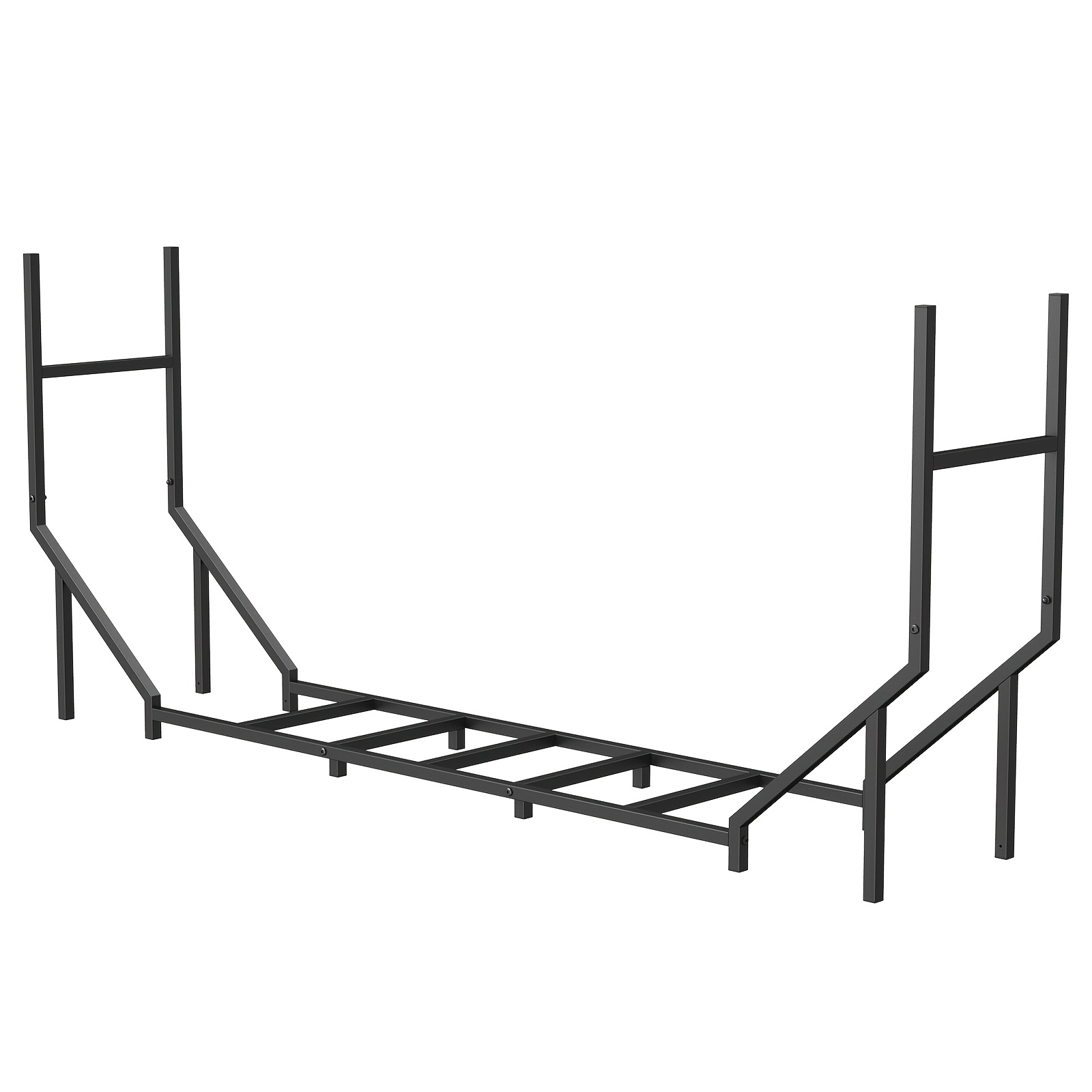 TEMU 6ft Firewood Rack Holder, Adjustable Heavy Duty Stacker Stand For Fireplace, Outdoor Indoor Metal Wood Pile Storage Organizer, Patio Logs Stand