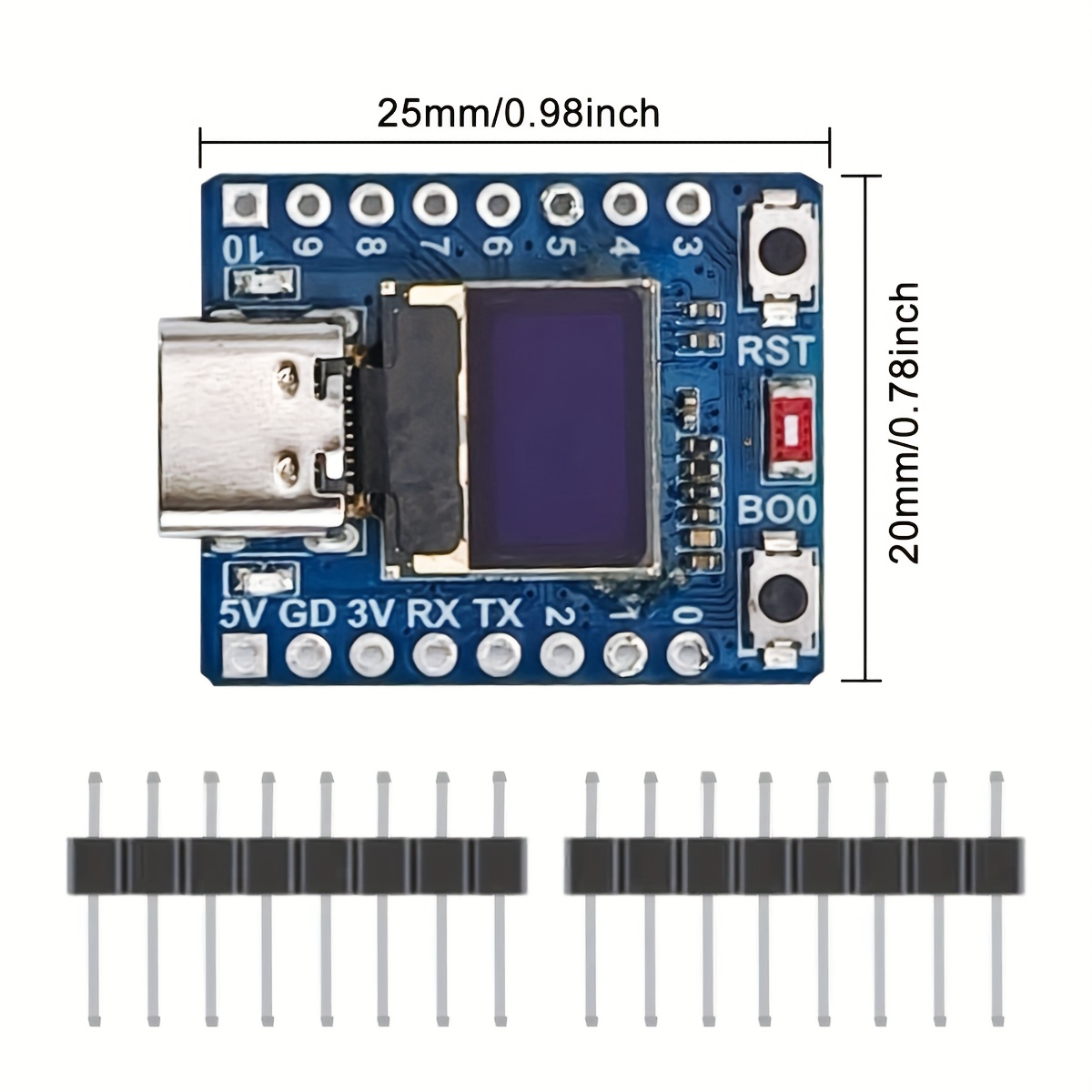 набір з 3 esp32   oled плат для розробки з антеною wifi bt esp32 c3 та 0,42-дюймовим oled модулем Опис товару 1