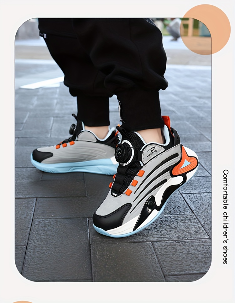 Jeugd Mid-Top Basketbalschoenen, Campus Essentieel voor Buitensporten, Hoogwaardige Trendy Veelzijdige Sneakers, Antislip Schokabsorberende Unisex Hardloopschoenen