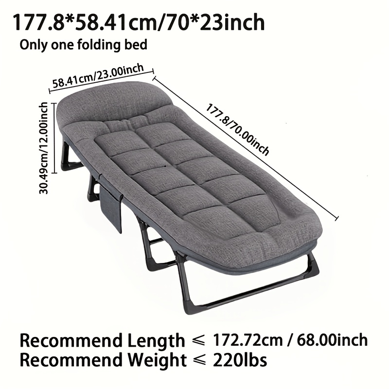 zero gravity folding recliner ergonomic thickened comfortable chair office nap folding bed single bed easy   companion bed convenient field bed suitable for outdoor terrace home and office