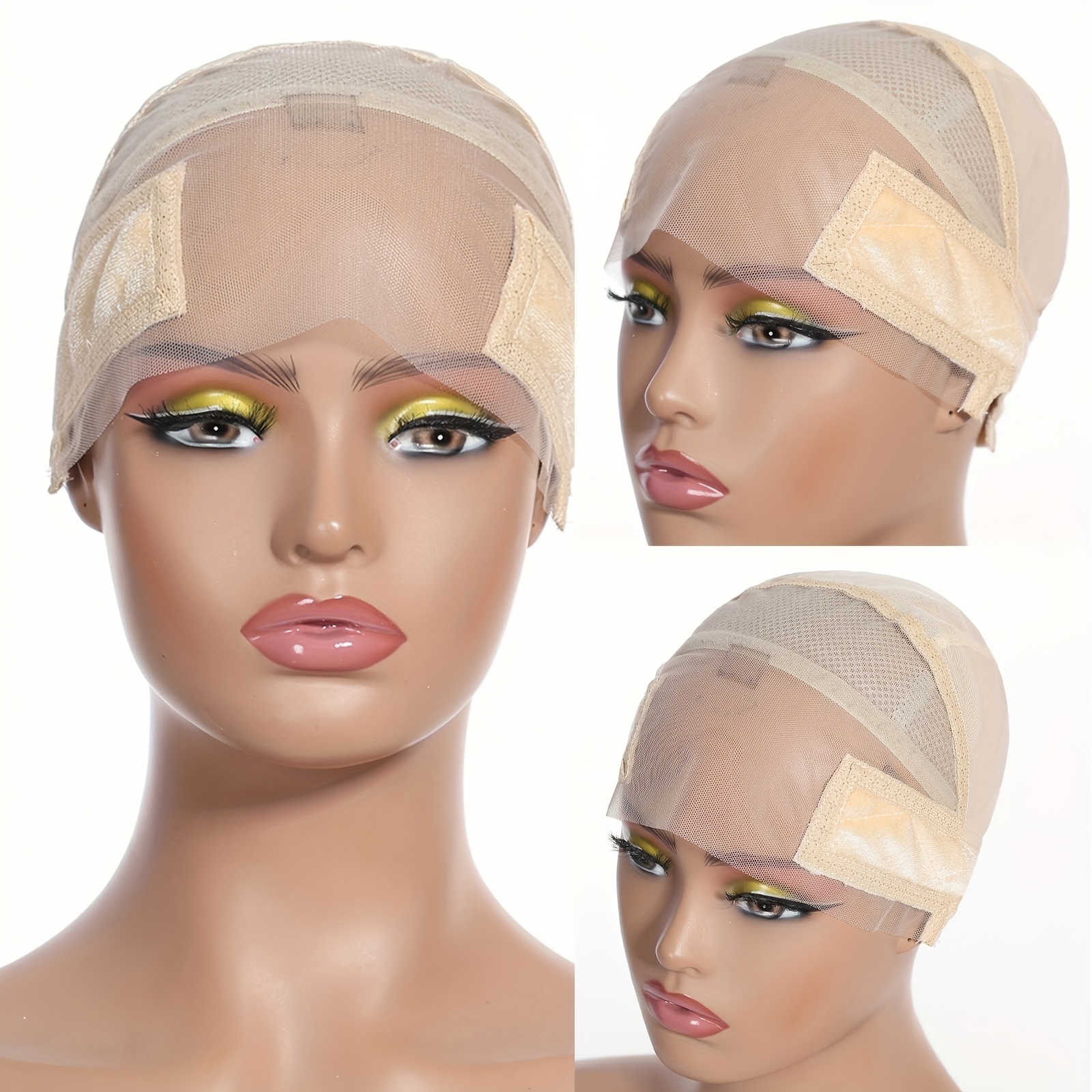 11x5 lace max wig grip cap for women non slip adjustable wig caps holds glueless wigs   in place reusable hd lace cap with headband for lace front wigs   fits all Product details 2