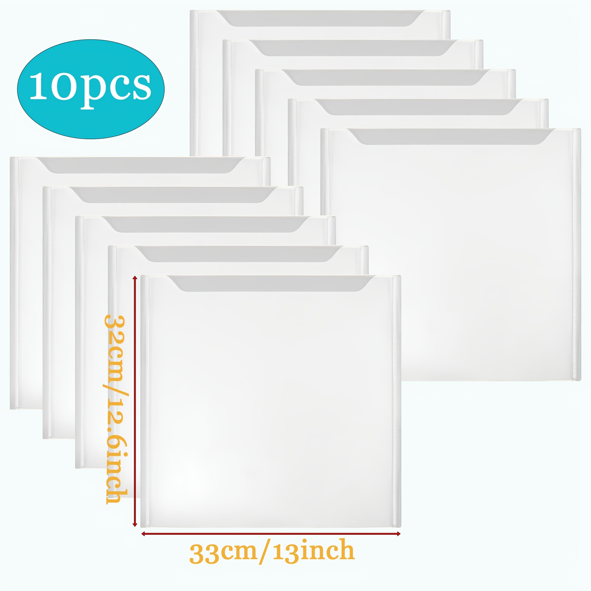 TEMU 10pcs 12 X 12 Inch Scrapbook Paper Storage Organizer For Scrapbooking, Cardstock, Vinyl Paper