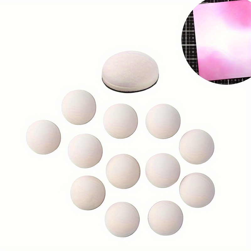 Replacement Foam Refills For Round Head Ink Blending Tools, Suitable For Scrapbooking, Painting, Drawing, And Other Art Supplies, Including Embossing And Stencils.