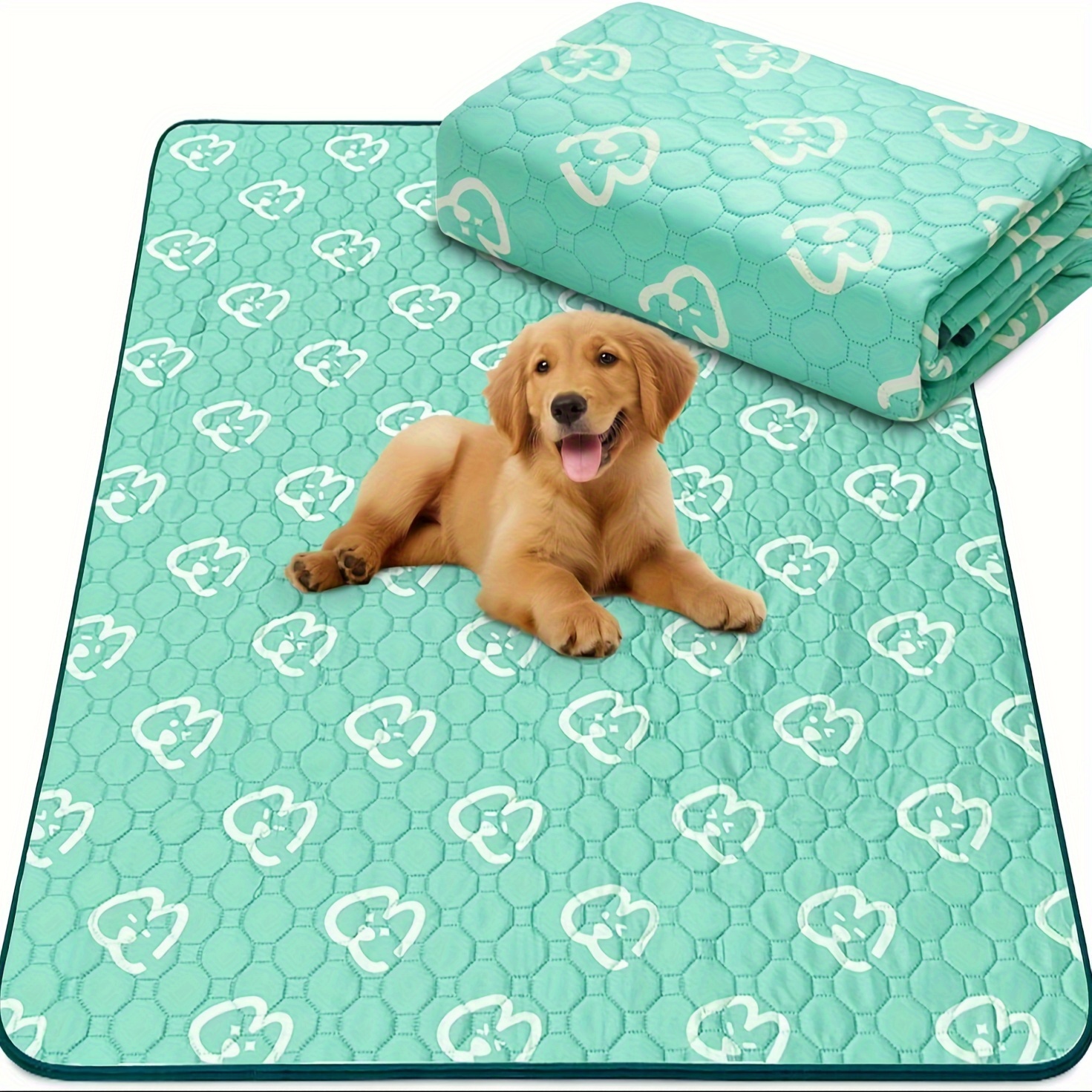 TEMU Fxw Washable Pee Pads For Dogs, 63" X 39" Puppy Pads With , Specifically For 24inch 6 Panels Dog Playpen, Rectangle