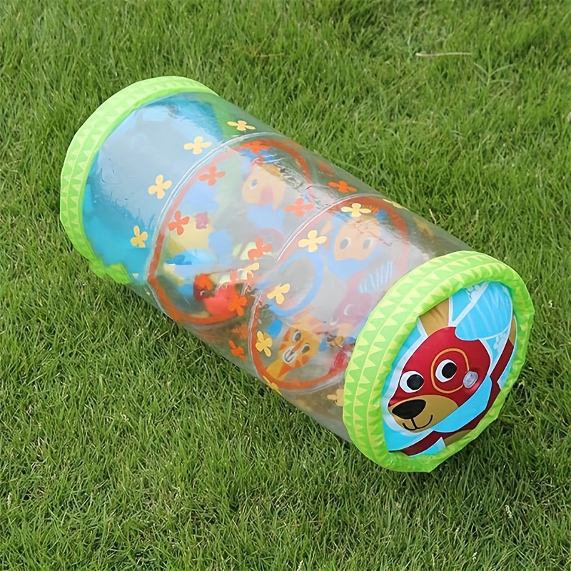 Image of Inflatable Roller Tumbler, Baby Walker Toy, Exercise Hand-foot Flexibility Toy, Fun Cute Animal Shape, Newborn Essential, Baby Must-have, Baby Gift, Boy And Girl Supplies