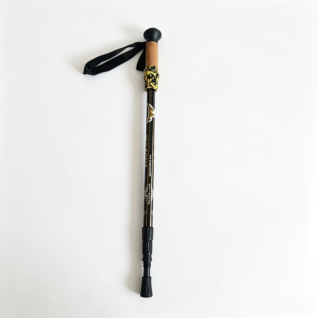 Aluminum Alloy Three-Section Internal Locking Trekking Pole with Cork Grip