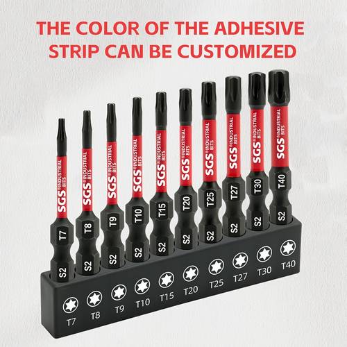 10-delige impact torx schroevendraaier bit set, 50mm s2 staal magnetische ster bits t7 - t4, industriële kwaliteit driver bits met houder, 1/4 hex voor elektrisch gereedschap en handmatige schroevendraaiers