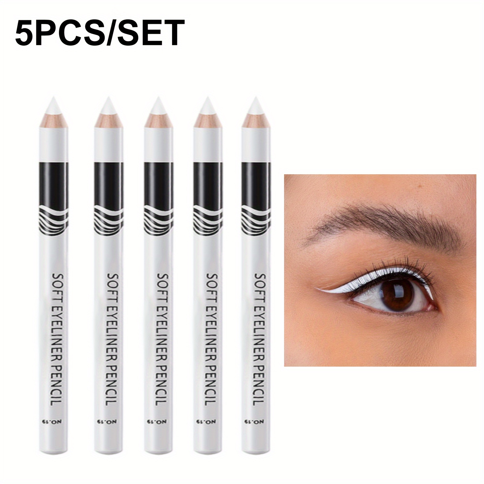 Image of Set Of 5 Durable And Easy-to- Eyeliners, Perfect For Types And Ideal As Gifts For Music Festivals