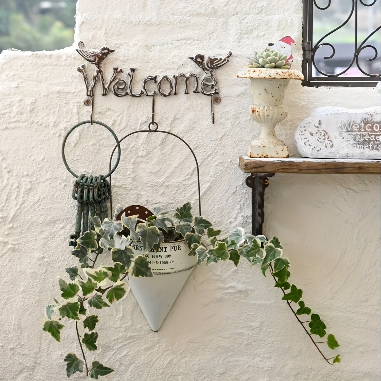 1pc heavy duty cast iron entryway organizer vintage Temu Ireland