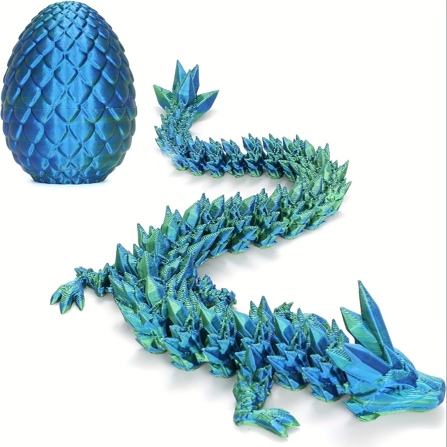 3d Printed Dragon Egg, Fully Hinged Dragon Crystal Dragon Egg, 3d 