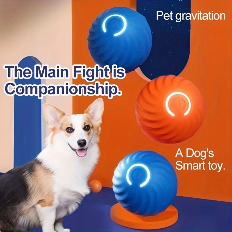 

1pc Electric Automatic Rolling Ball Toy, Durable Dog Chew Ball Toy, Pet Grinding Teeth Toy For Dog Interactive Supplies