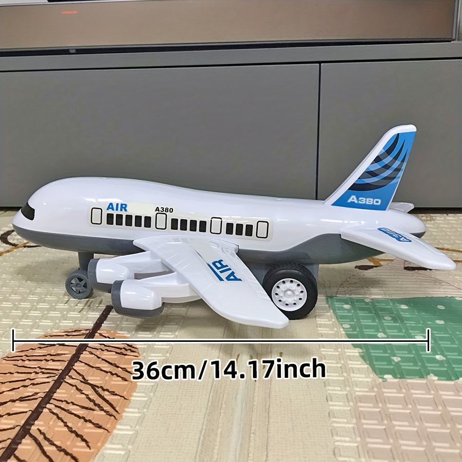 Large White Airplane Toy For - -powered, Self-assemble Model Kit - Perfect Christmas & New Year Gift For Boys And Girls