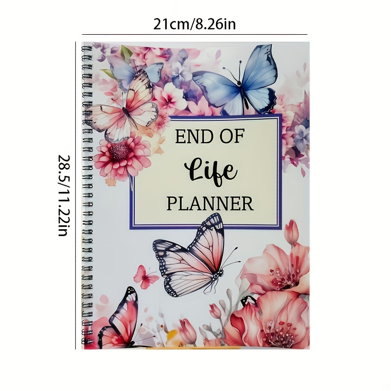 TEMU Carnet de Planification de Vie - Reliure Spirale, Pages Perforées, Version Anglaise - Idéal pour un Usage et Cadeau, Fournitures de Bureau