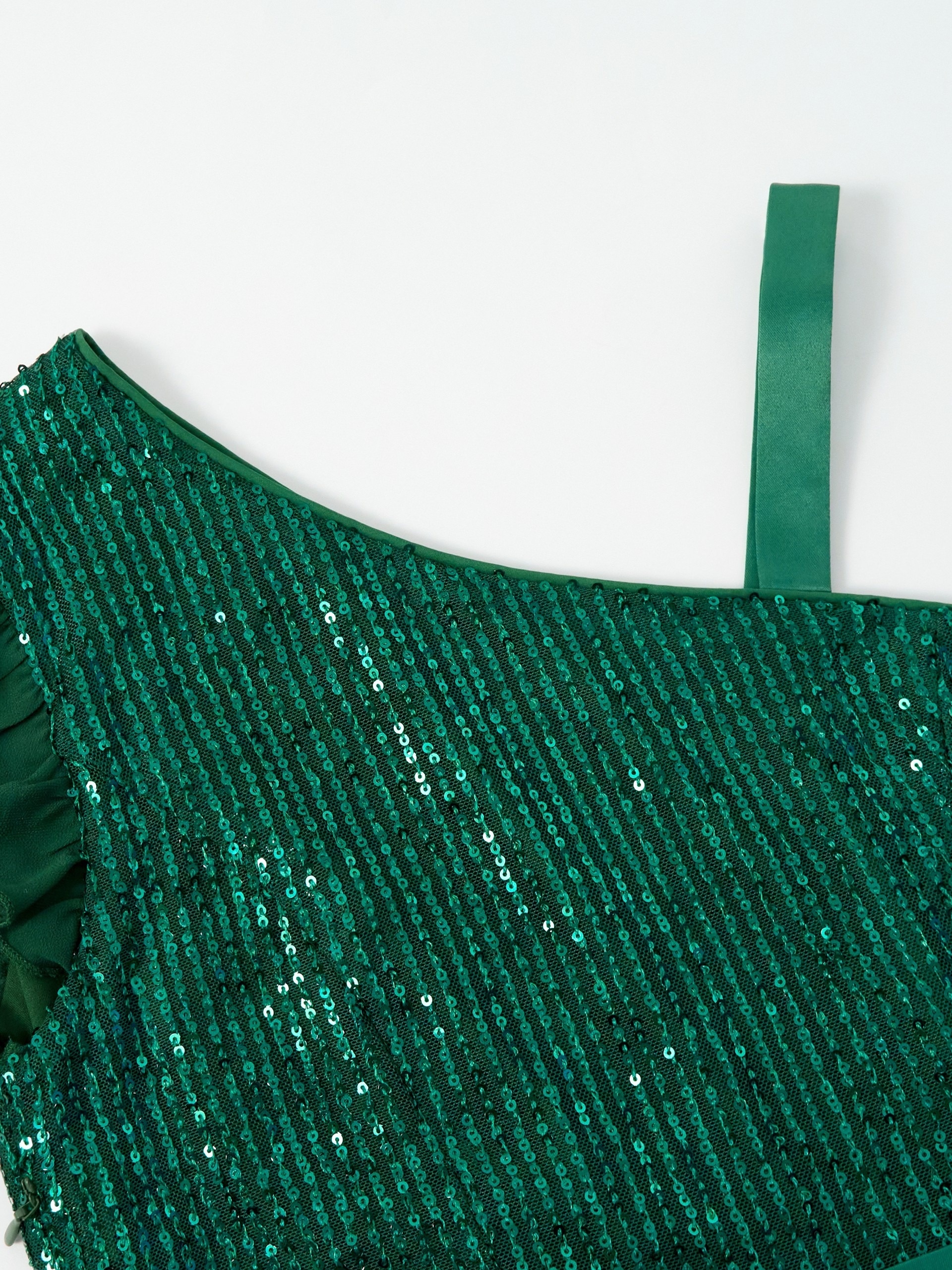 strapless sparkly green dress Elphie Strapless Sequin Corset Midi Dress - Green | Occasion Dress in Sizes  XXS–6X