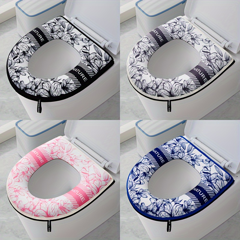 

Vintage Toilet Seat Cover, Soft And Comfortable, No Fatigue From Prolonged Sitting, Fashionable Toilet Cover, Suitable For All , Suitable For Bathrooms, 1pc