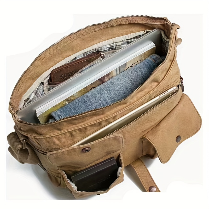 Joytea - Borsa a tracolla da donna in tela, stile vintage