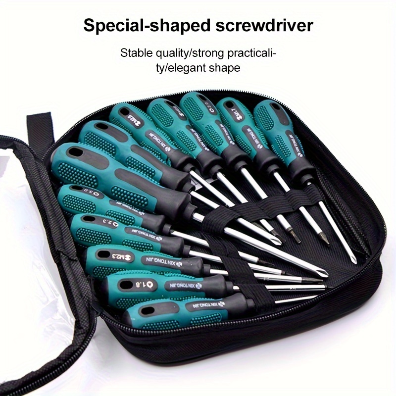 

12pcs Screwdriver Set, Manual U-shaped, , Y-shaped Set Screwdriver Set , Household Portable Screwdriver Tool, , , ,