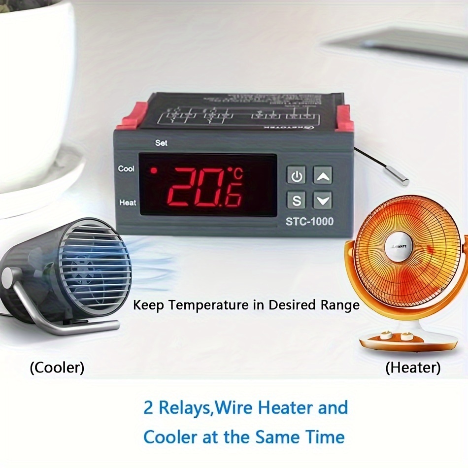 led digital thermostat for incubator temperature controller thermoregulator relay heating cooling 12v 24v Product details 5