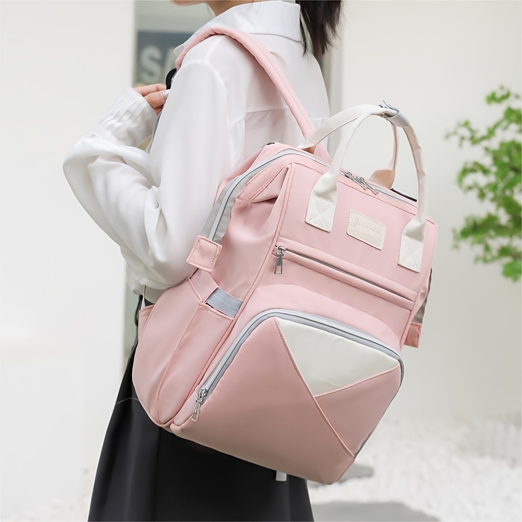 

Fashionable Large Capacity Double Shoulder Bag With Multiple Compartments For Storing Milk, Portable Insulation Compartment For Mothers, Multi Functional Bag, Lightweight Travel Bag, Storage Backpack