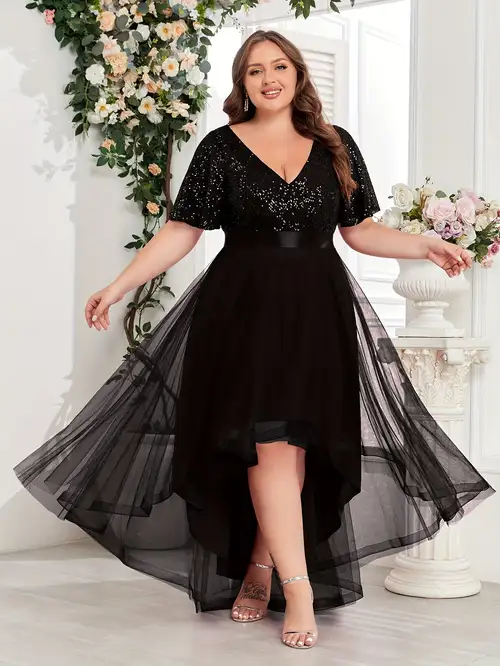 shein plus size short dresses SHEIN Plus Double Strap Dress