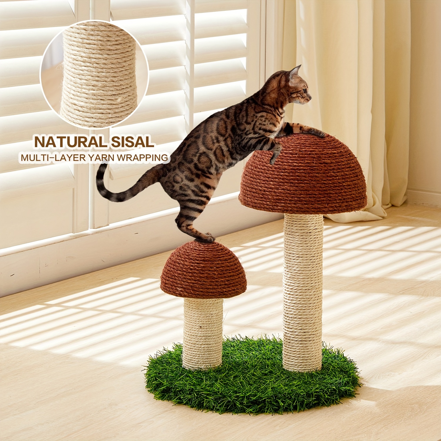 

Kudzu Scratching Board, Wear-resistant And Non-shedding Vertical Cat Scratching Post, Self-entertaining Vertical Scratching Board Claw Sharpener, 2 Toys