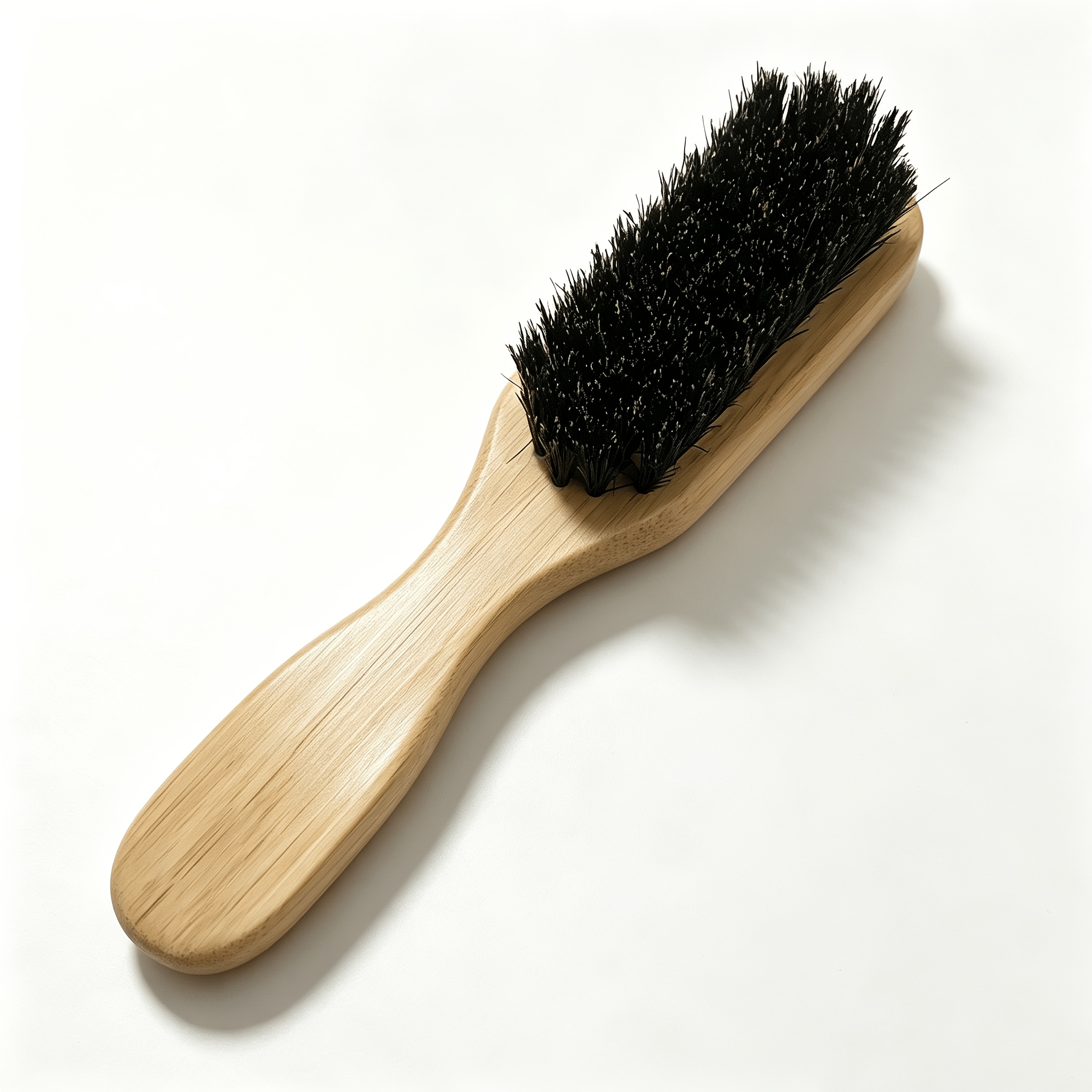 TEMU Brosse à Barbe Lisse pour Cheveux, Brosse à Barbe pour Homme, Coupe de Cheveux, Nettoyage, Peigne à Barbe Portable à la Saleté, Peigne de