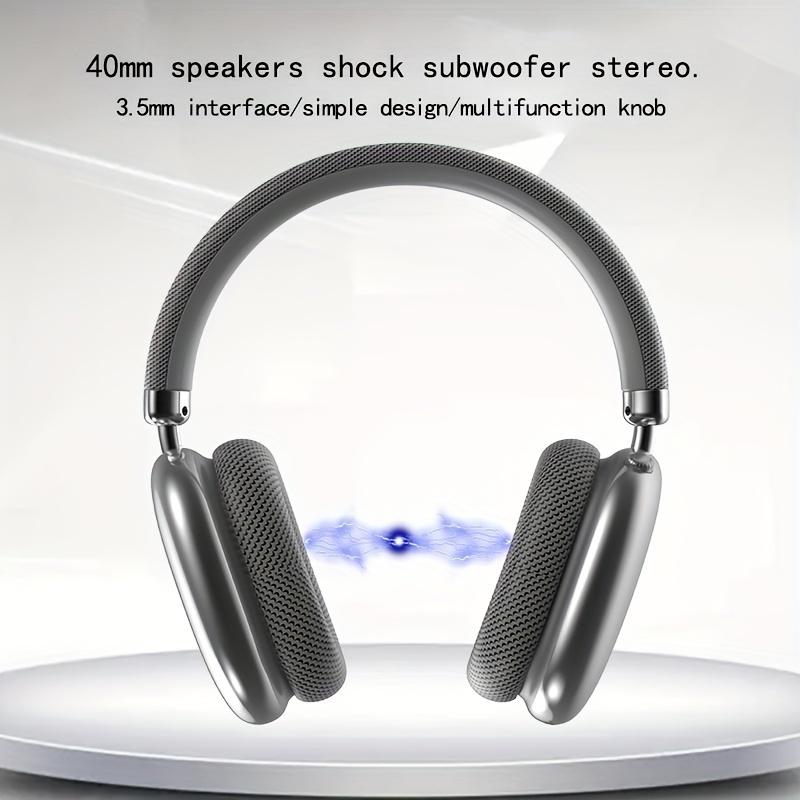 

Wireless Headset, Supporting Tf, Aux Plug-in, Supporting Different Types Of Smart Phones, Wireless5.3 Connection Is More Stable, 40mm Speaker, Clearer Sound Quality, Connection Range Of 10m.