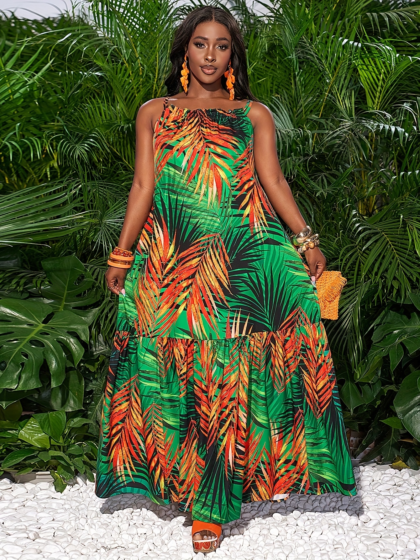 lightweight spaghetti strap a line hem maxi - Temu Mauritius