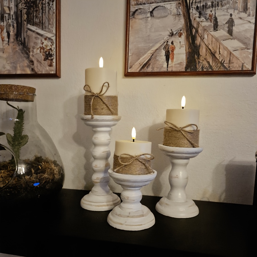 Kerzenständer Set aus Holz