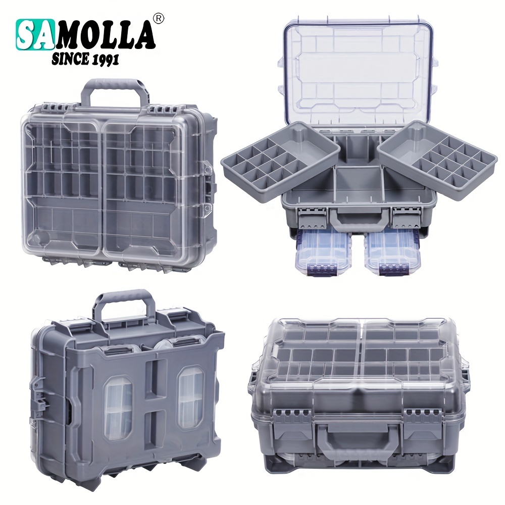 360 size tackle box multifunctional lure fishing tackle box 360 degree