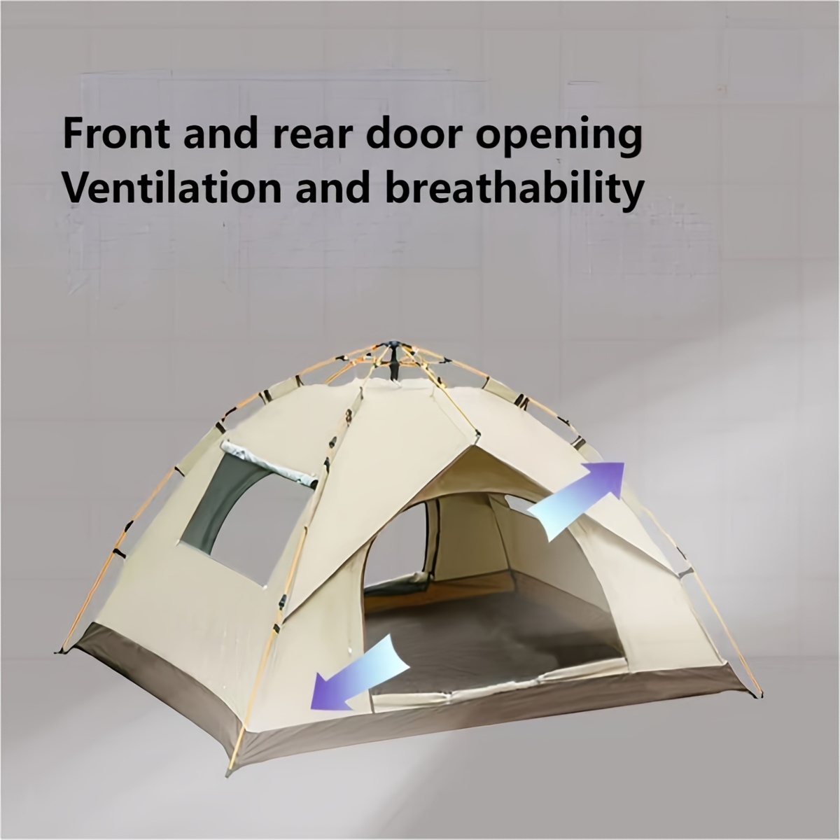 automatic quick opening tent outdoor self driving travel camping tent automatic quick open tent rainproof sunshine proof tent fishing beach sunshine shelter 2 3 3 4 person portable fishing hiking details 4