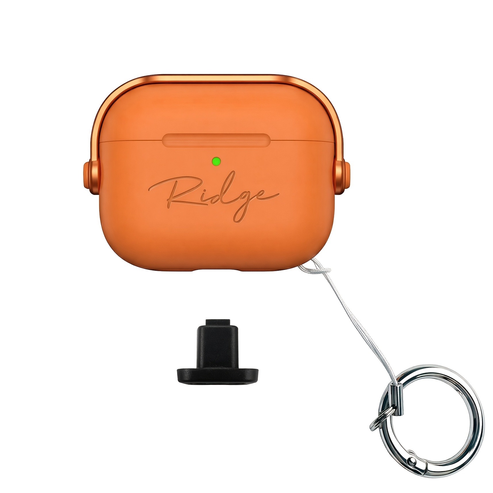 TEMU Personalisiertes Kopfhörerhülle Kompatibel mit AirPods 1/2 3 4 Pro Pro 2 Pro3, anpassbare Lasergravur, Name, Soft TPU + PC, Ständer, Schutzhülle