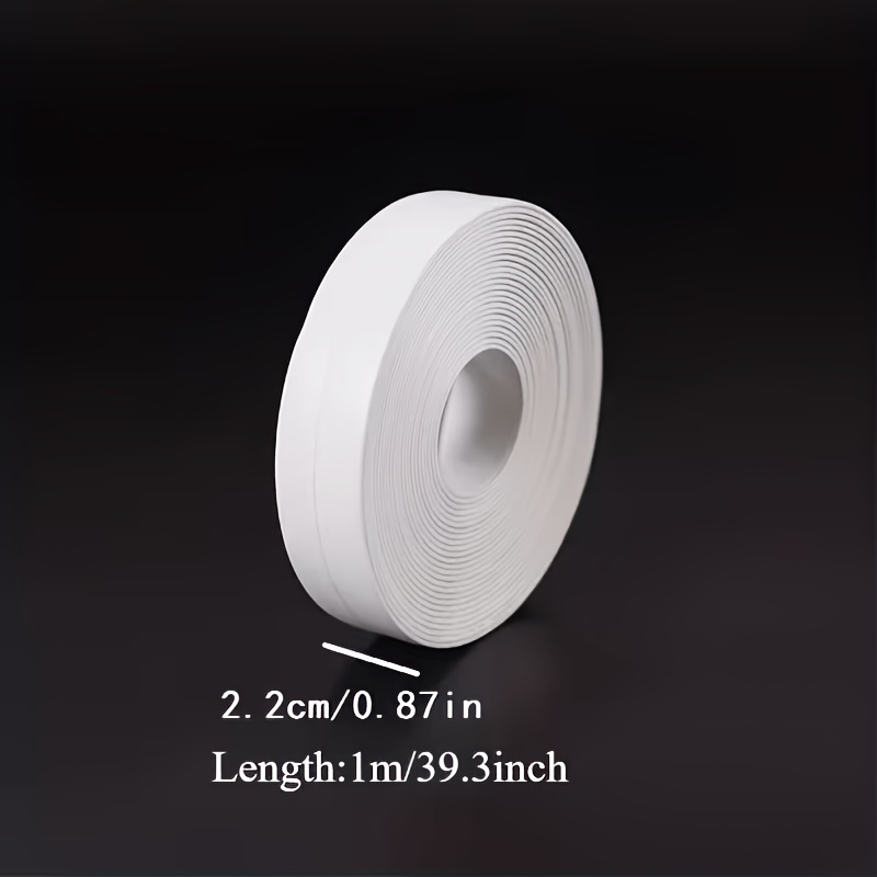 TEMU 2 Rolls (39.37 Inches) Heavy-duty Self-adhesive Sealing Tape, Tape, Adhesive And Sealant 3-in-1, For Sealing Bathtubs, Toilets, Etc., Suitable