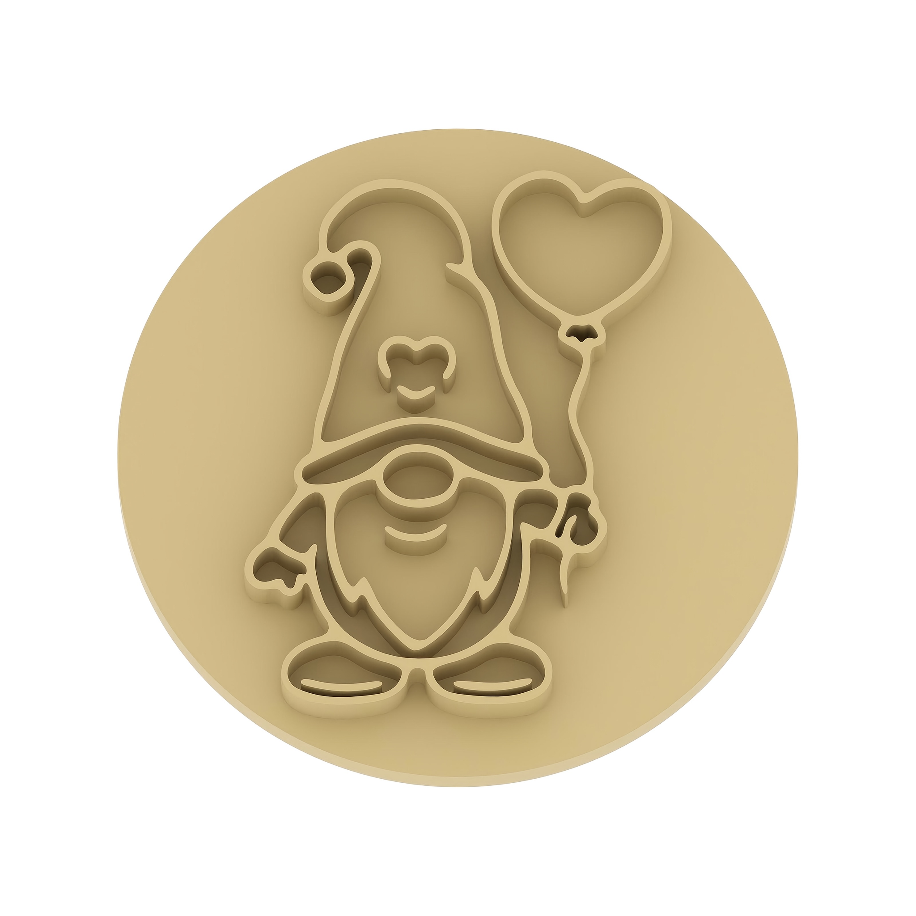 TEMU 1pc Balloon Dwarf Texture Stamp Tool - Plastic Embossing Seal With Balloon Dwarf Patterns Suitable For Polymer Clay, Pottery, Jewelry Making,