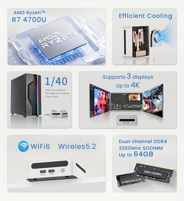 new mini pc 4700u cpu 0ghz 1ghz Temu United Arab Emirates