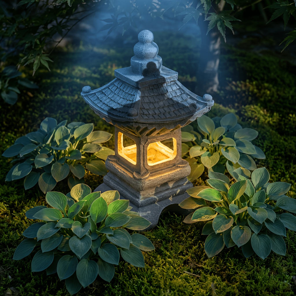 zen asian pyramid light sculpture outdoor indoor pagoda - Temu