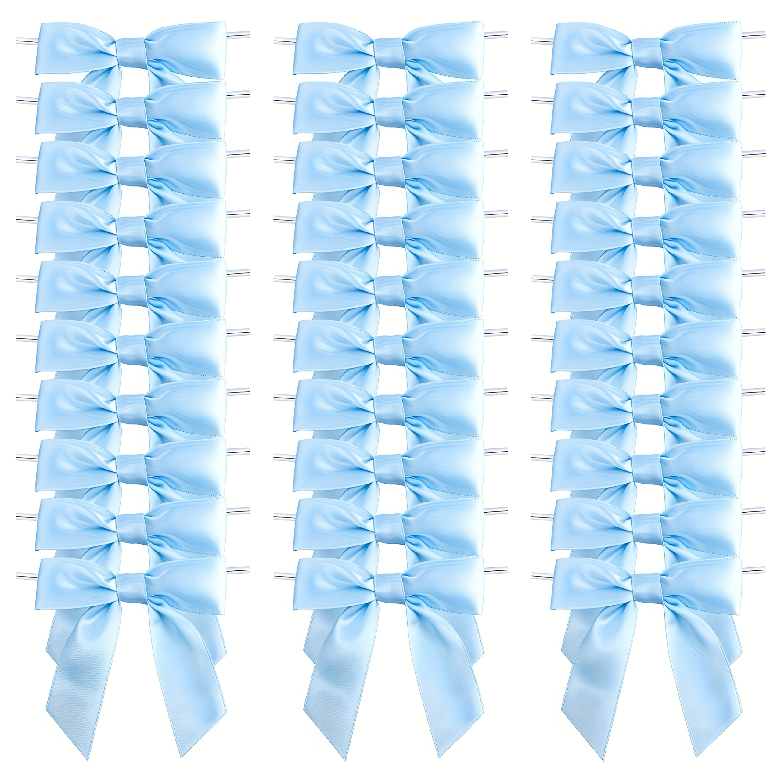 50pcs multi color   ribbon bows with twist decoration   gift wrapping party favors wedding decorations and crafts