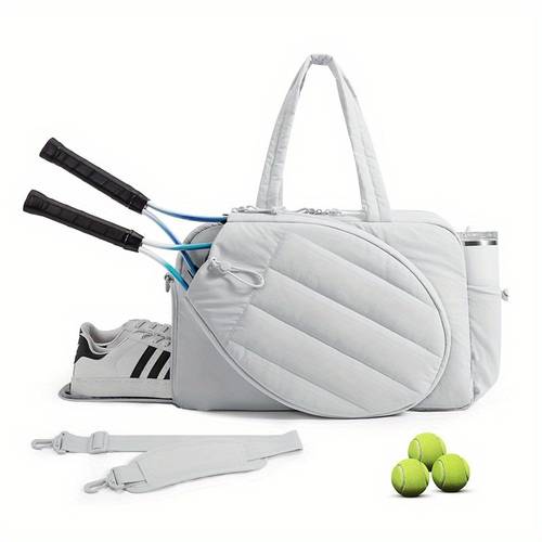 2025 couples version unisex tennis badminton and pickleball sports bag featuring shoe compartment and wet bag of accommodating 2 bats 15 6 inch laptop travel organizer weekend casual short course handbag