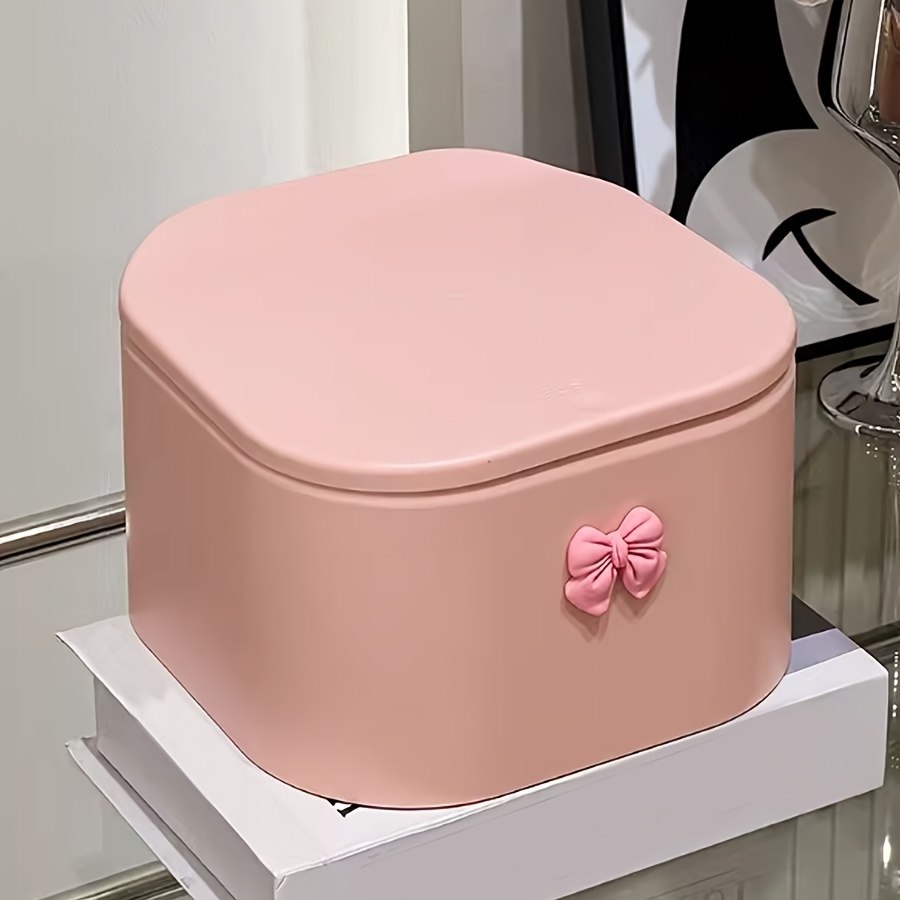 Image of Hair Accessories Organizer For Girls, Hair Tie Organizer For Headband, Bows, Swab Organization, Storage Box Bathroom Containers Hair Clip Holder Storage With Lids, Storage Bins For Home Organization