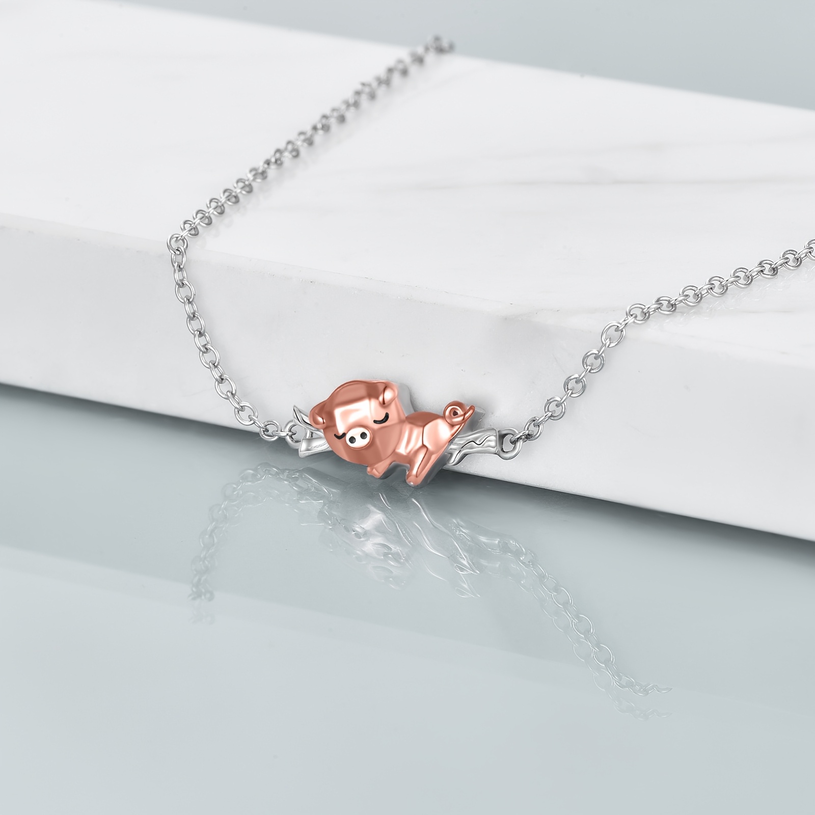 Unique Pig's Trotter Shape Bracelet with Tree Branch Design