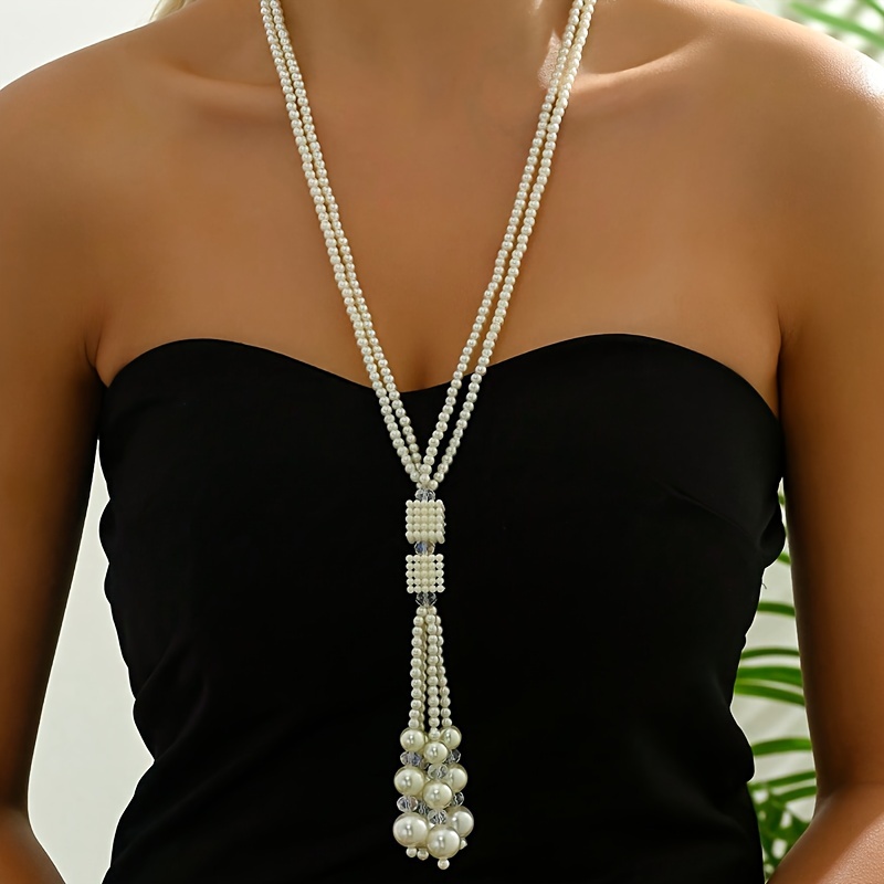 

Double-layered Necklace - Long For Women, For Elevating And