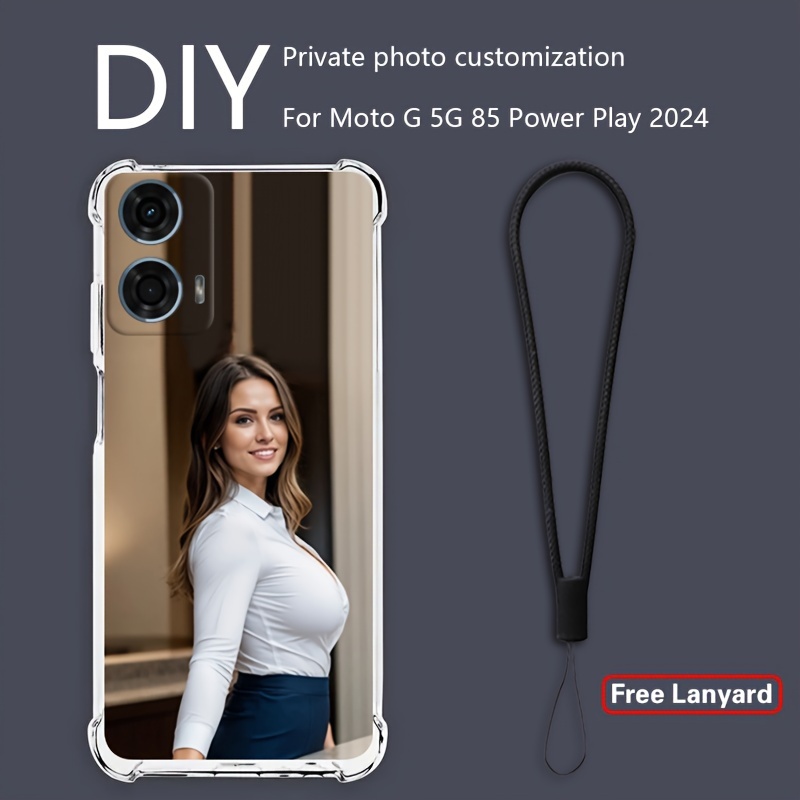 

Diy Customized For Power 85 2024 5g Mobile Phone Case Private Picture Customized Four-corner Anti-fall Advanced Protective Case With Lanyard