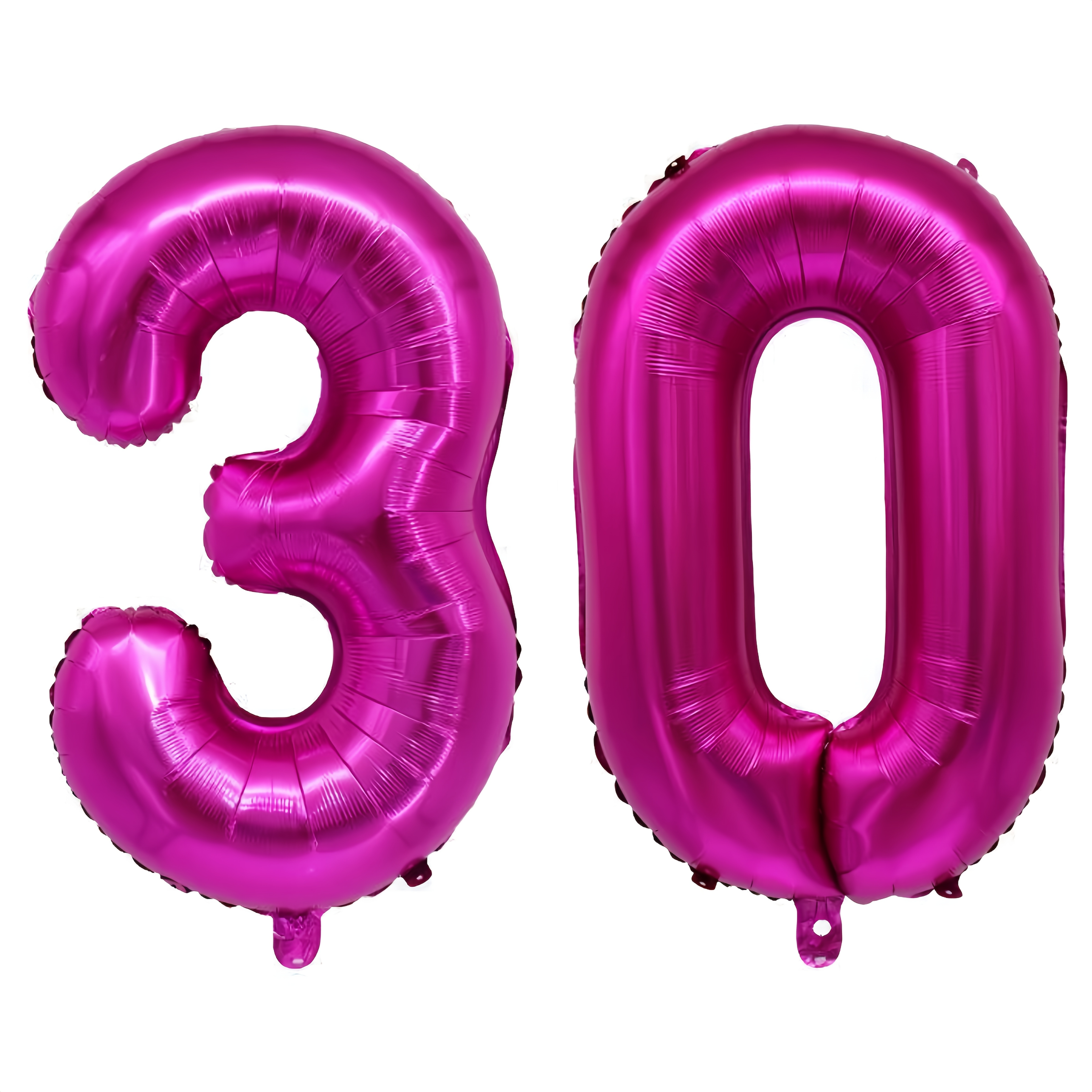 Image of Giant 32-inch Rose Red Aluminum Foil Number Self-sealing Balloons, Number 30 Birthday Party Balloon Decorations, Birthday Combo, 30th Anniversary Graduation Photo Backdrop Decorative Balloons