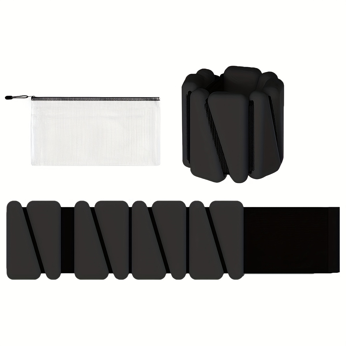 TEMU Wrist Weights Set Of 2 Adjustable Silicone Workout Weights For Women And Men, Wearable Ankle Wrist Weights Suitable For Pilates Pool Exercises